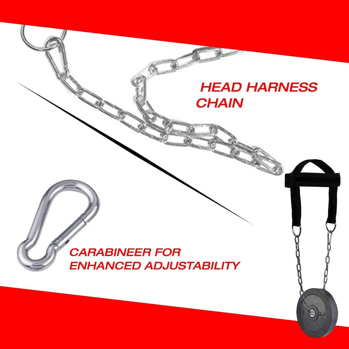 Neck Exercise Harness - Head Harness Special Dipping For Neck Exercise Weight lifting Exercise & Fitness - Tophatter Daily Deals