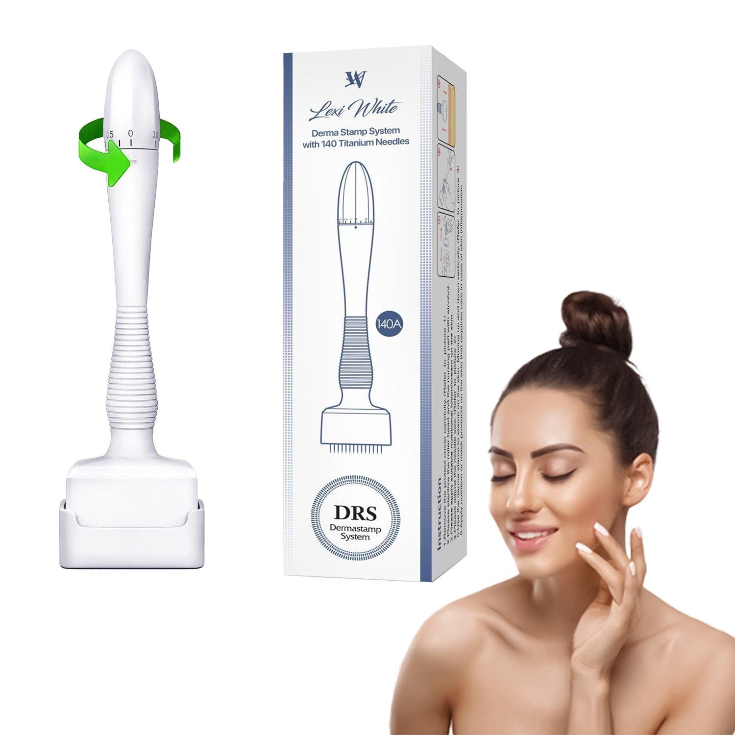 Derma Stamp Roller - Adjustable Roller 0-3mm Microneedle Anti Aging Therapy Face Health Care - Tophatter Daily Deals