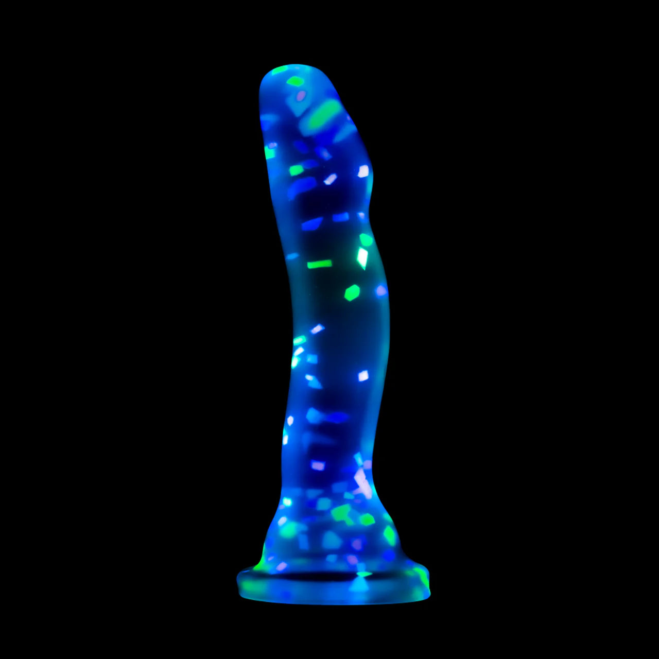 Neo Elite Hanky Panky 7.5 in. Glow In The Dark Confetti Dildo - Tophatter Daily Deals