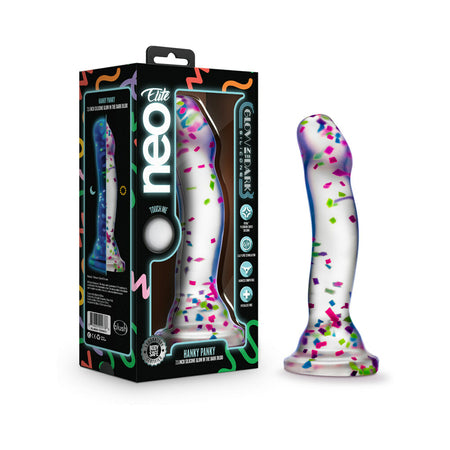 Neo Elite Hanky Panky 7.5 in. Glow In The Dark Confetti Dildo - Tophatter Daily Deals