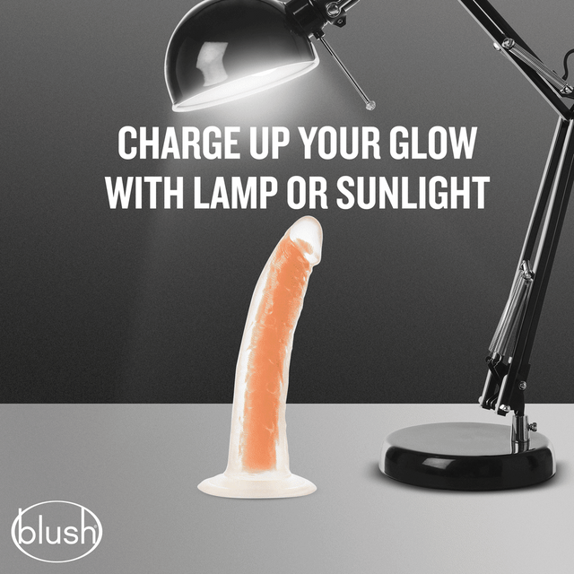 Neo Elite Glow In The Dark 7 Inch Silicone Dildo - Neon Orange - Tophatter Daily Deals