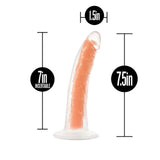 Neo Elite Glow In The Dark 7 Inch Silicone Dildo - Neon Orange - Tophatter Daily Deals