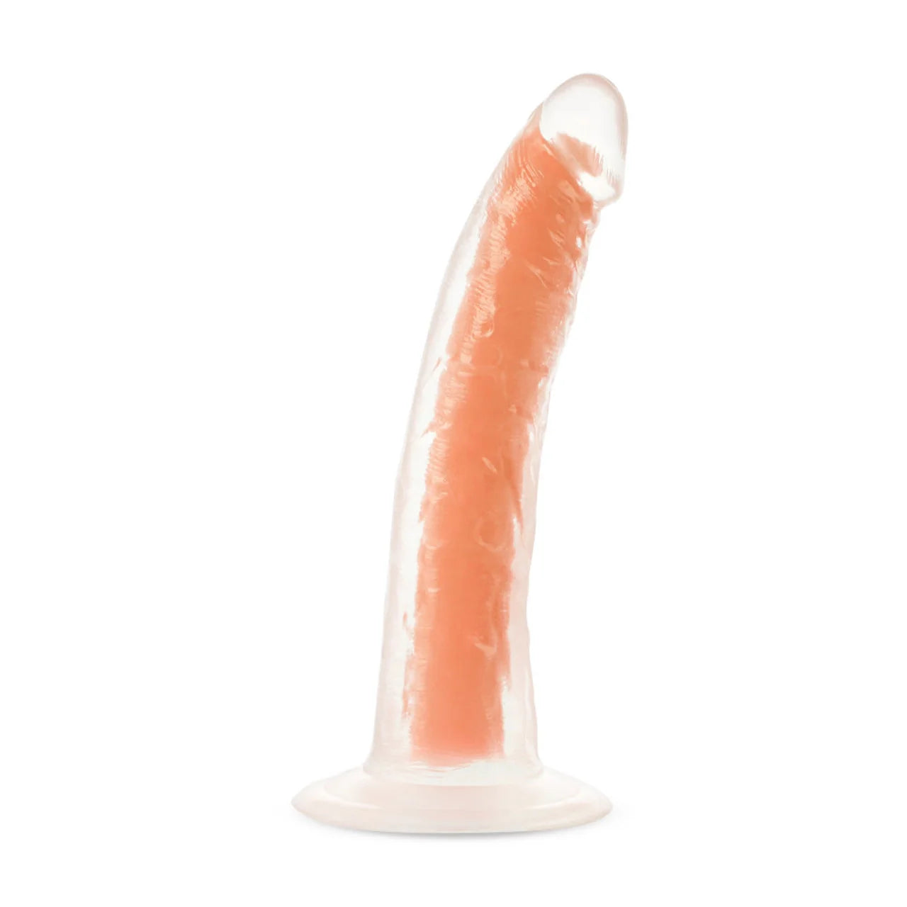 Neo Elite Glow In The Dark 7 Inch Silicone Dildo - Neon Orange - Tophatter Daily Deals