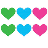 Neon Heart Pasties 3 Pk Green Blue Pink > Clothes > Pasties - Tophatter Daily Deals
