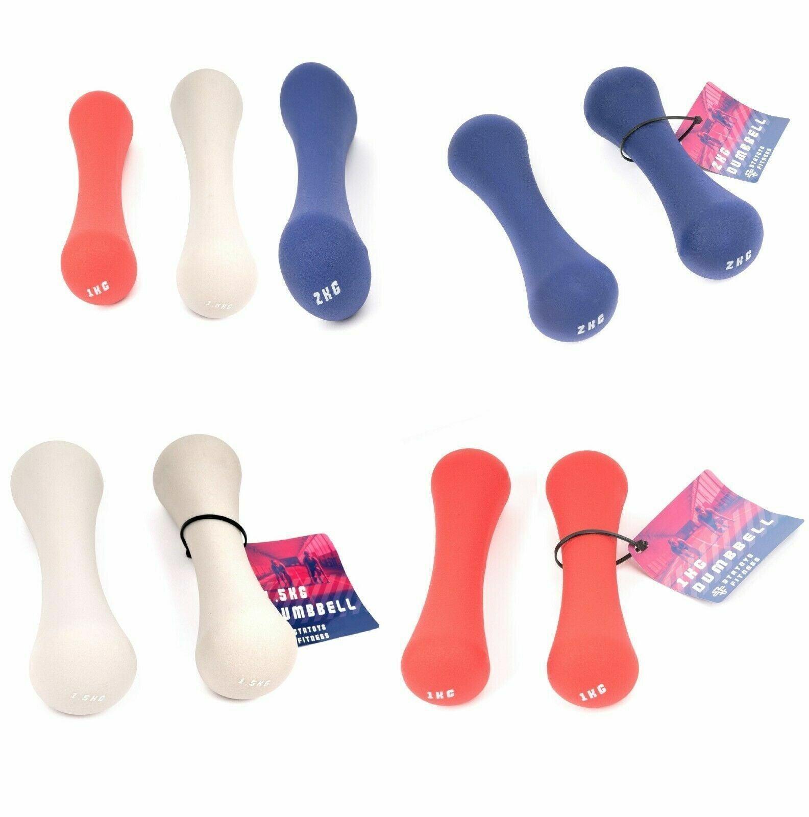 Small Dumbbell Set - Neoprene Dumbbell Weights Home Gym Dumbbells & Barbells - Tophatter Daily Deals