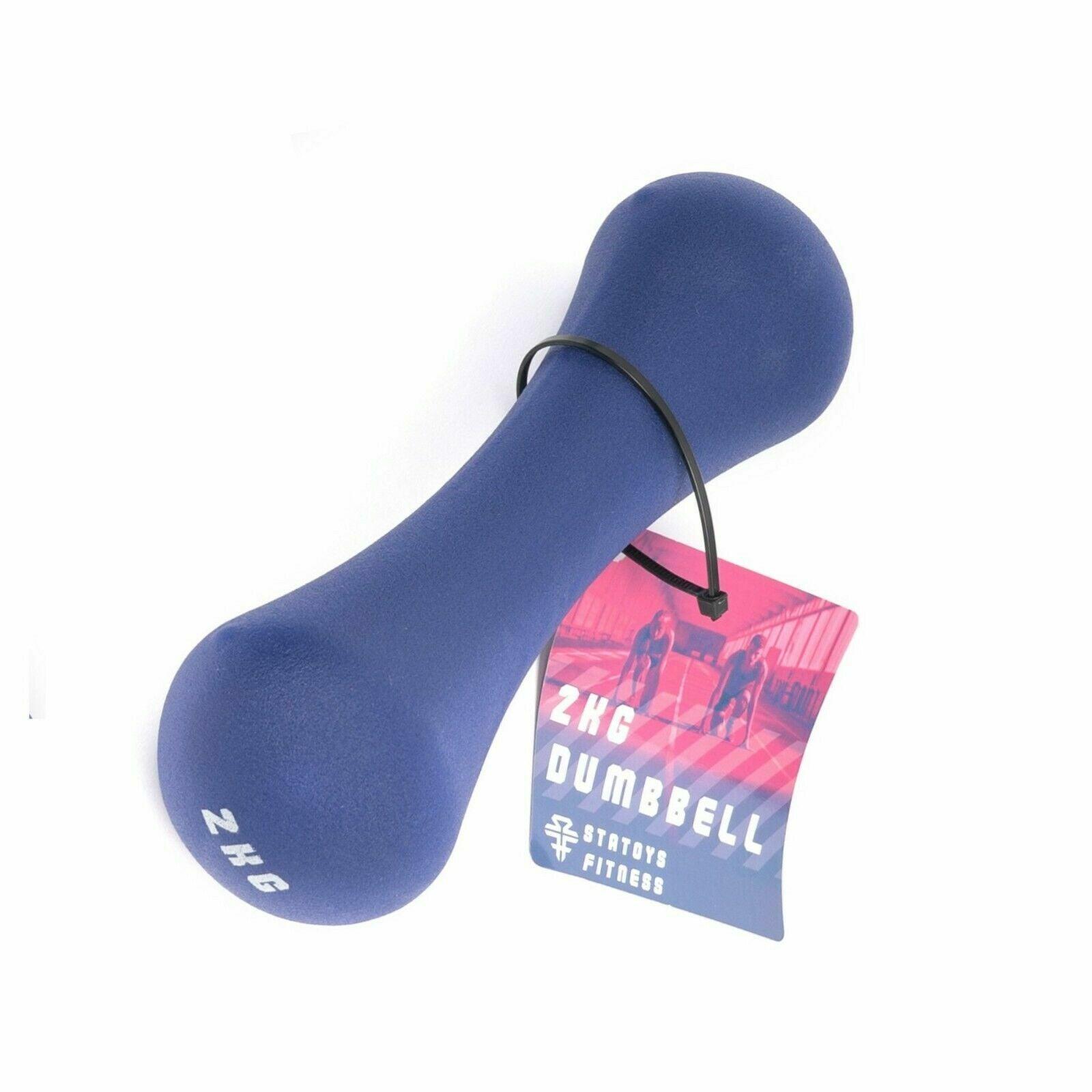 Small Dumbbell Set - Neoprene Dumbbell Weights Home Gym 2Kg Dumbbells & Barbells - Tophatter Daily Deals