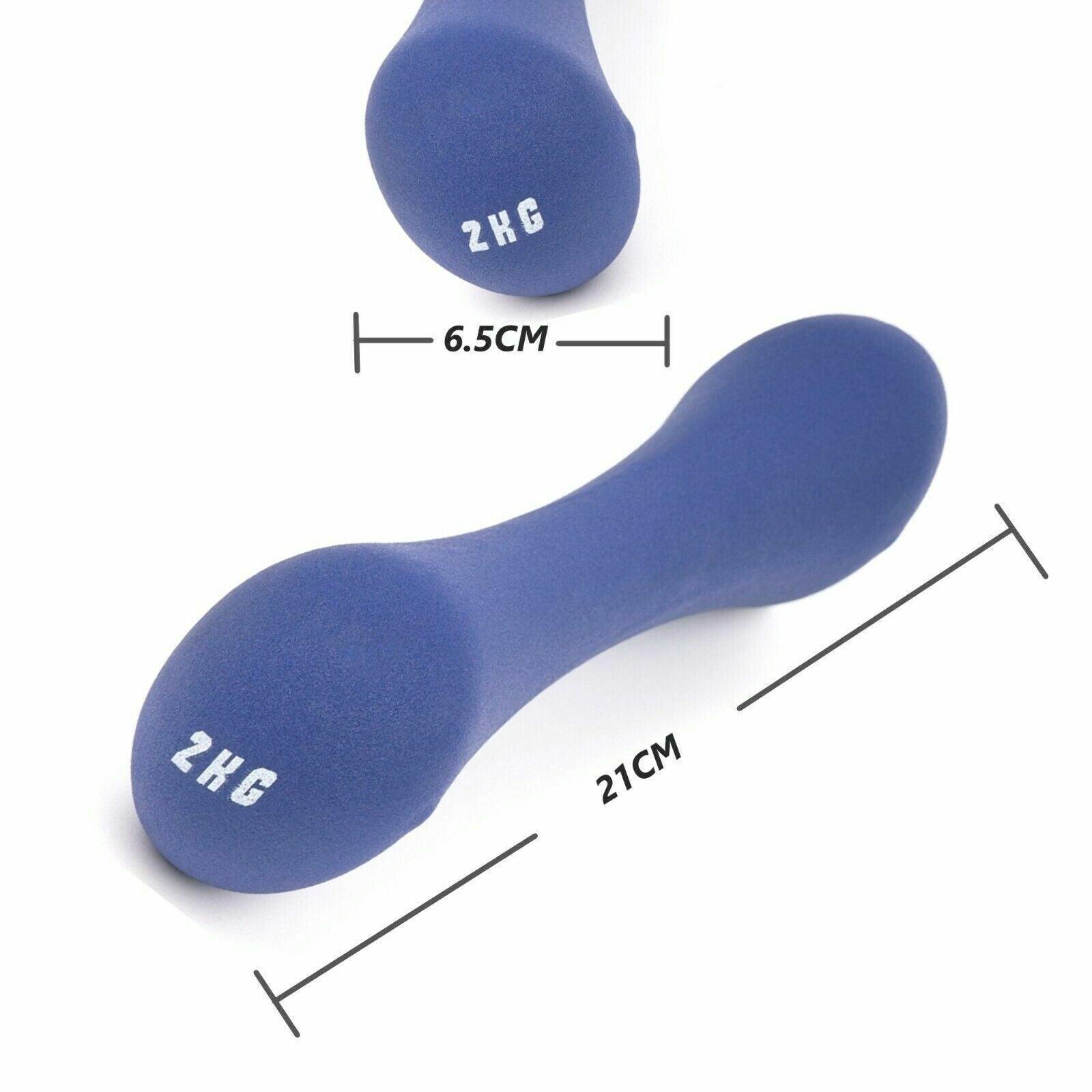 Small Dumbbell Set - Neoprene Dumbbell Weights Home Gym Dumbbells & Barbells - Tophatter Daily Deals