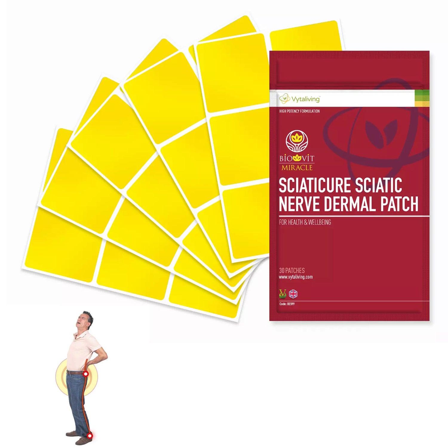 Nerve Pain Relief Patches - Sciaticure- Stop Sciatica 30X Sciatic Nerve Dermal Patches Back Pain Relief Health & Beauty - Tophatter Daily Deals