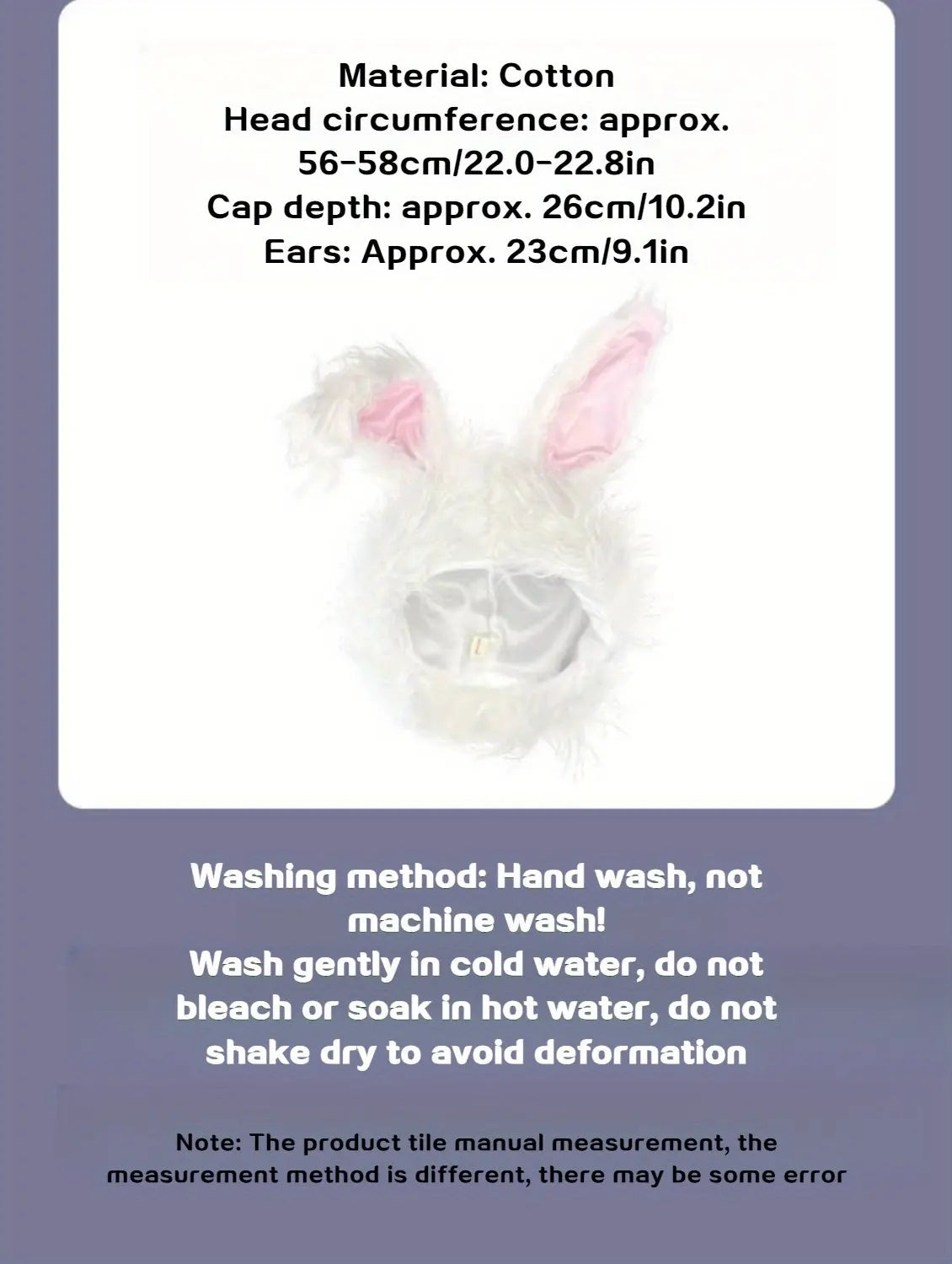 Net Red TikTok Little Red Book Cute Plush Rabbit Long Ear Sleeve Hat - Female Ear Hat - Dress Up Props - Cotton Material - Tophatter Daily Deals