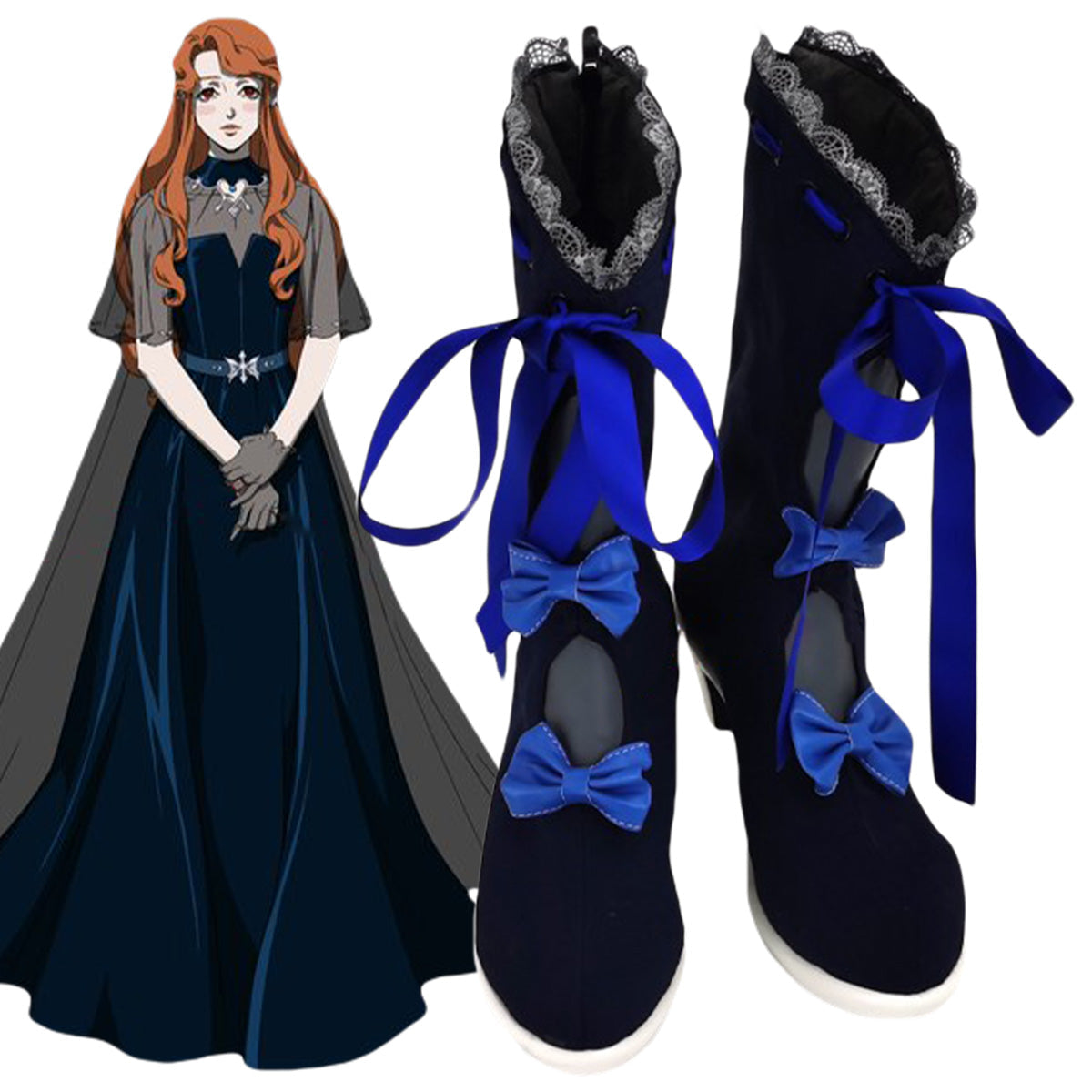 Netflix Castlevania Season 4 Lenore Blue Shoes Cosplay Boots Shoes/Boots - Tophatter Daily Deals