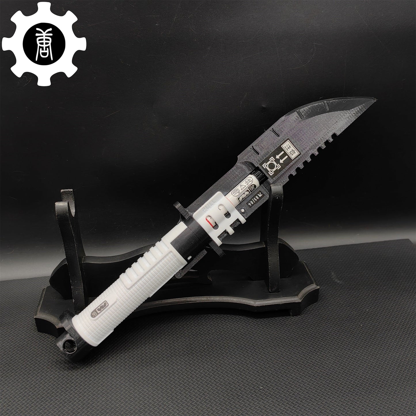 3D Printed Neurotoxin Combat Knife Cosplay Prop Knife & Stand - Tophatter Daily Deals