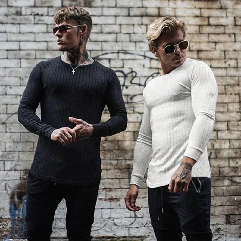 Soft Classic Men's Sweater - Fitted Ribbed Cashmere - Tophatter Daily Deals