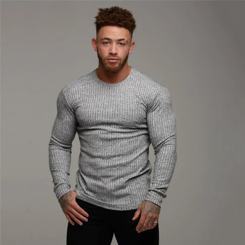 Soft Classic Men's Sweater - Fitted Ribbed Cashmere - Tophatter Daily Deals