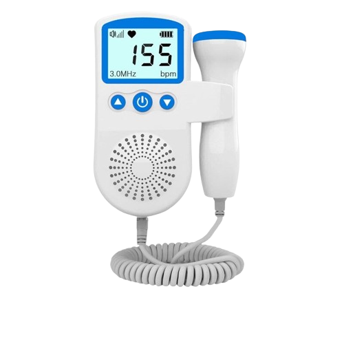Fetal Doppler Home Pregnancy Monitor Backlit LCD Speaker Blue - Tophatter Daily Deals