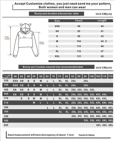 New Fashion Women Girl Hoodie Kamado Nezuko Long Sleeve Cat Ear Streetwear Pullover Harajuku Anime Short Tops - Tophatter Daily Deals