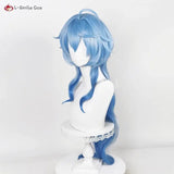 New Ganyu Cosplay Wig Ganyu 90cm Long Blue Gradient Wigs With Bangs Trimmed Heat Resistant Synthetic Hair Cute Wigs + Wig Cap - Tophatter Daily Deals