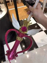 New Sailor Magic Moon Stick Umbrella Transparent Sailormoon Paraguas for Women Girls Luminous Umbrellas Rain Gear Kids Gifts - Tophatter Daily Deals