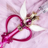 New Sailor Magic Moon Stick Umbrella Transparent Sailormoon Paraguas for Women Girls Luminous Umbrellas Rain Gear Kids Gifts - Tophatter Daily Deals