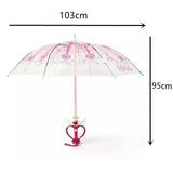 New Sailor Magic Moon Stick Umbrella Transparent Sailormoon Paraguas for Women Girls Luminous Umbrellas Rain Gear Kids Gifts - Tophatter Daily Deals