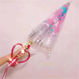 New Sailor Magic Moon Stick Umbrella Transparent Sailormoon Paraguas for Women Girls Luminous Umbrellas Rain Gear Kids Gifts - Tophatter Daily Deals