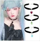 New Sexy Harajuku PU Leather Chain Heart Pendant Necklaces Women Men Punk Neck Gothic Black Pink Choker Necklace Cool Collar - Tophatter Daily Deals