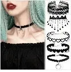 New Sexy Harajuku PU Leather Chain Heart Pendant Necklaces Women Men Punk Neck Gothic Black Pink Choker Necklace Cool Collar - Tophatter Daily Deals
