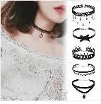 New Sexy Harajuku PU Leather Chain Heart Pendant Necklaces Women Men Punk Neck Gothic Black Pink Choker Necklace Cool Collar - Tophatter Daily Deals