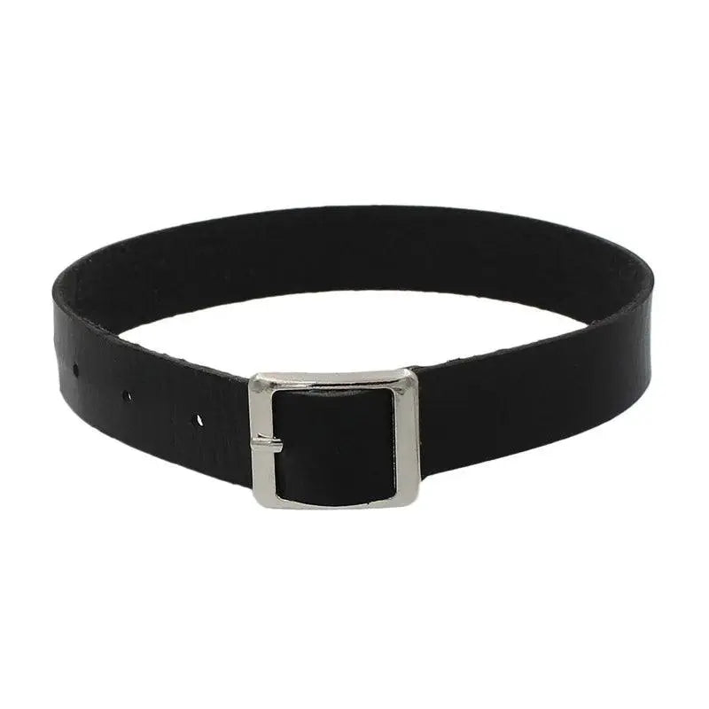 New Sexy Harajuku PU Leather Chain Heart Pendant Necklaces Women Men Punk Neck Gothic Black Pink Choker Necklace Cool Collar - Tophatter Daily Deals