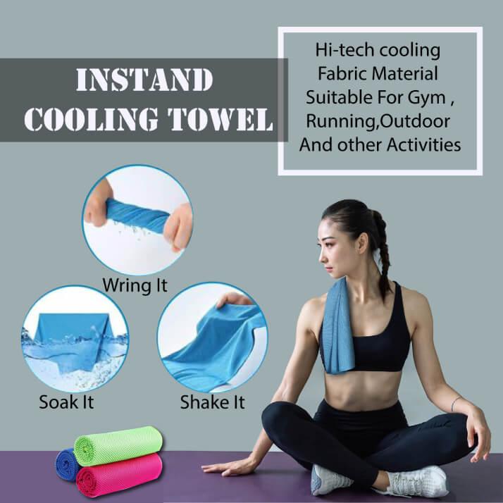Cooling Towel for Neck - Microfibre Ice Towel, Soft Breathable Chilly Towel for Yoga, Golf, Gym, Camping, Running, Workout &amp; More Sports - Tophatter Daily Deals
