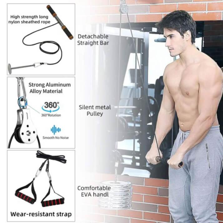 Wrist Roller Trainer - Arm Strength Training Exerciser Exercise & Fitness - Tophatter Daily Deals