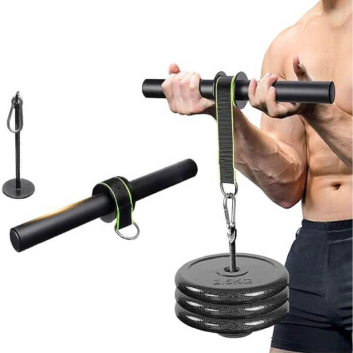 Forearm Wrist Roller - Wrist Roller Arm Strength Trainer Forearm Blaster Hand for Home Fitness Exercise & Fitness - Tophatter Daily Deals