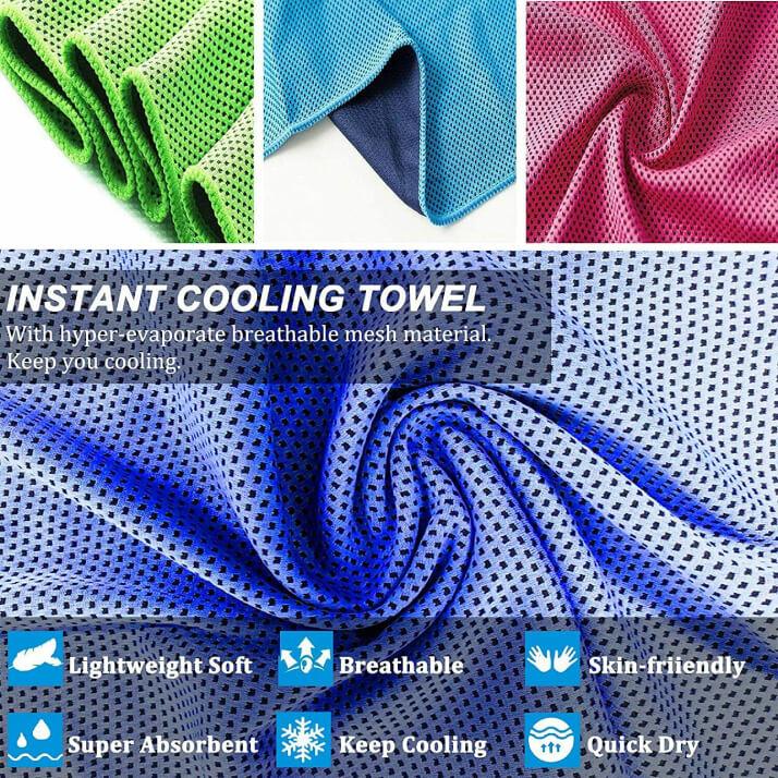 Cooling Towel for Neck - Microfibre Ice Towel, Soft Breathable Chilly Towel for Yoga, Golf, Gym, Camping, Running, Workout & More Sports - Tophatter Daily Deals