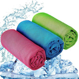Cooling Towel for Neck - Microfibre Ice Towel, Soft Breathable Chilly Towel for Yoga, Golf, Gym, Camping, Running, Workout &amp; More Sports - Tophatter Daily Deals