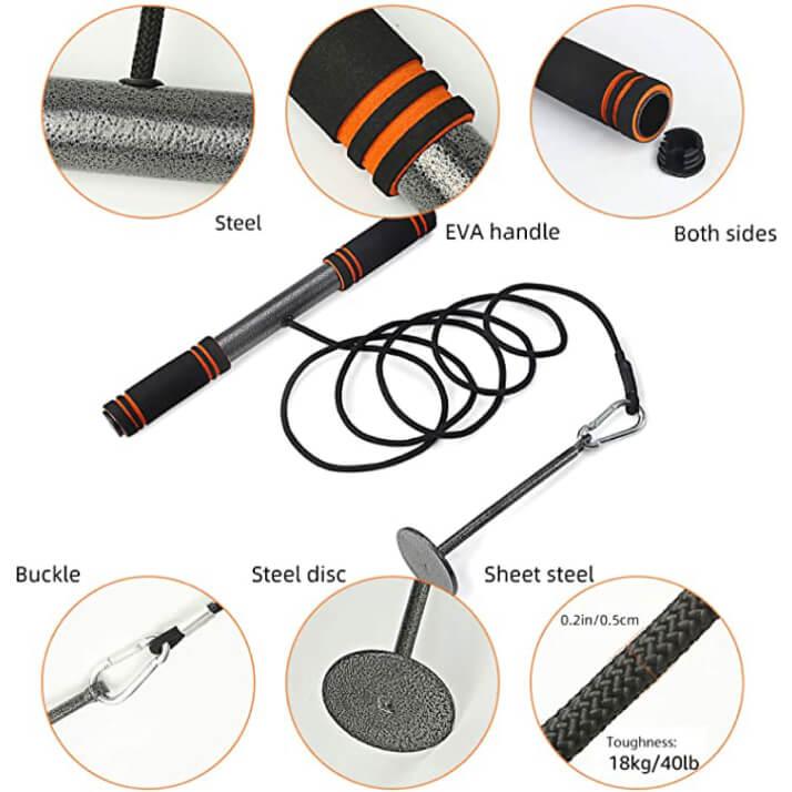 Wrist Roller Trainer - Arm Strength Training Exerciser Exercise & Fitness - Tophatter Daily Deals