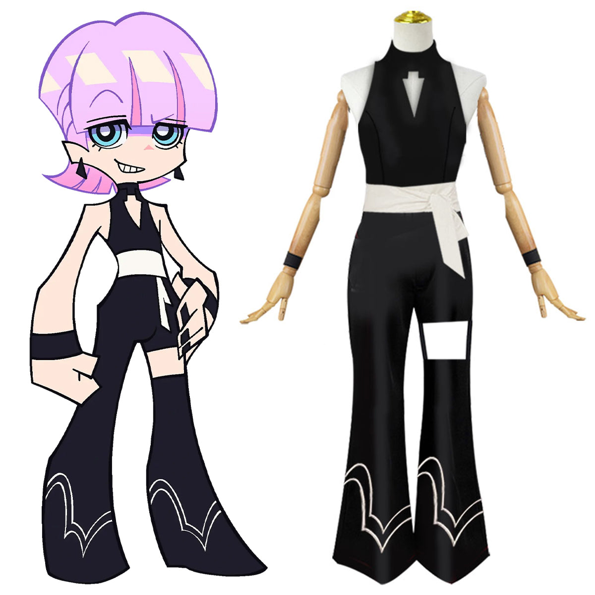 New Panty And Stocking with Garterbelt Polyurethane Cosplay Costume Costume - Tophatter Daily Deals