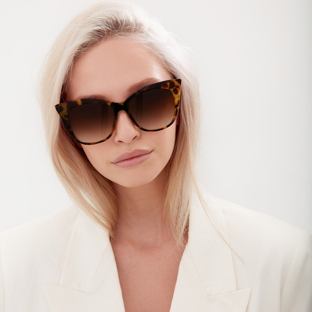 TopFoxx Sustainable Venice - Tortoise Shell Women's Sunglasses Sunglasses - Tophatter Daily Deals