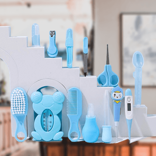 Newborn Grooming Kit - 13Pcs Multi-purpose Baby Nail Hair Health Care Grooming Brush Set Personal Care - Tophatter Daily Deals