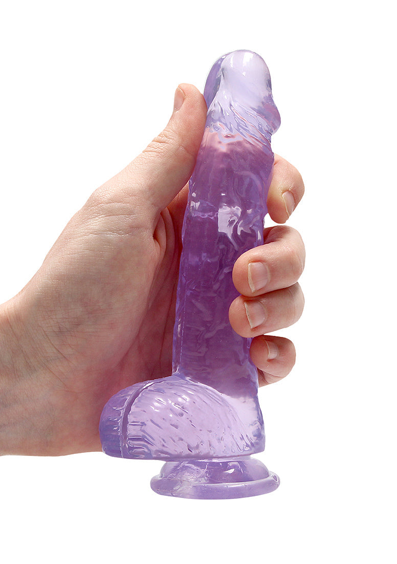 REALROCK 6'' Realistic Dildo With Balls - 15.2 cm Dong, Purple > Dildos > Realistic Dildos - Tophatter Daily Deals
