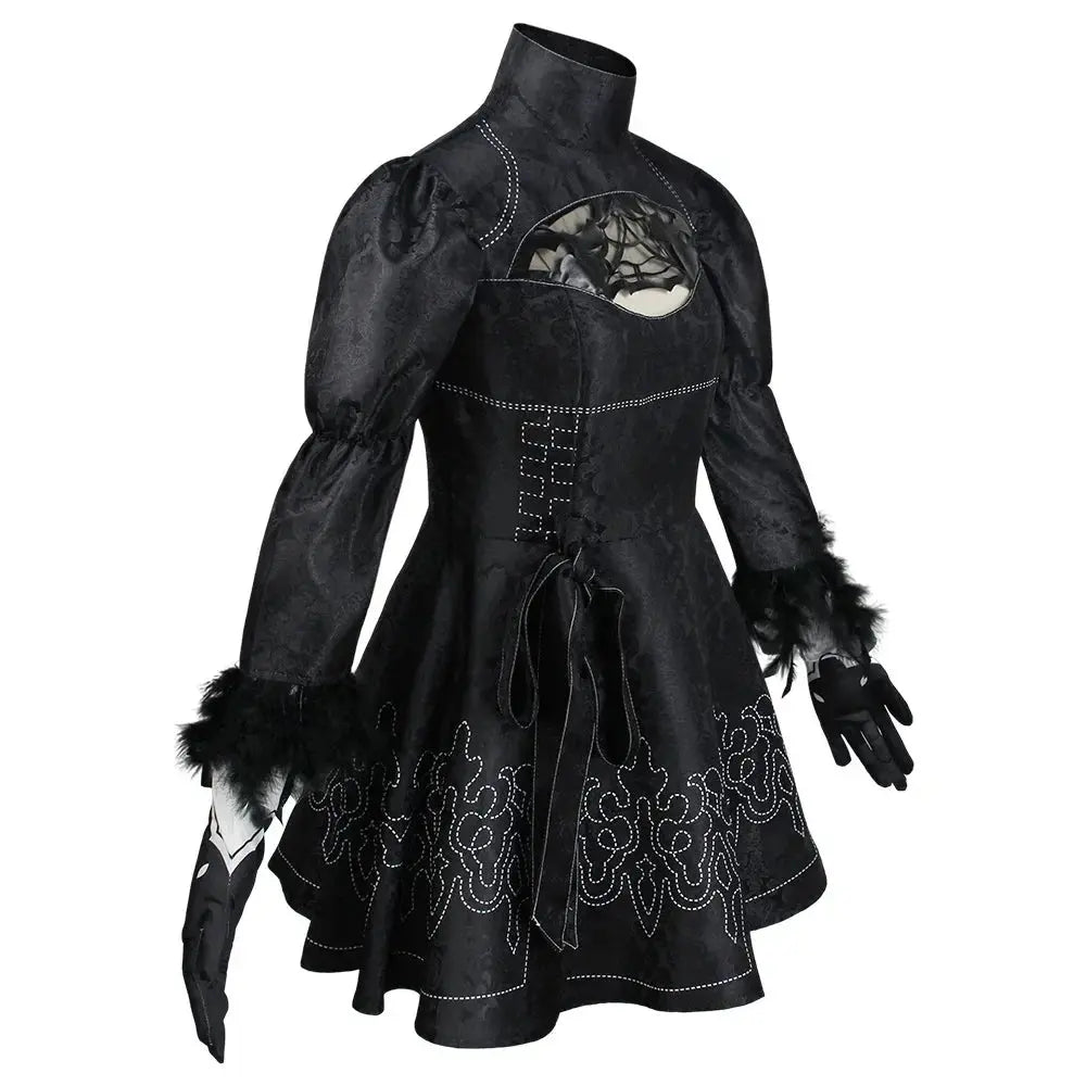 Nier Automata Cosplay Costume Yorha 2B sexy Outfit Game Figures Suit Women Role Play Costumes Girls Halloween Party Fancy Dress - Tophatter Daily Deals
