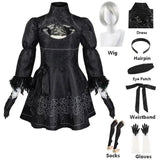 Nier Automata Cosplay Costume Yorha 2B sexy Outfit Game Figures Suit Women Role Play Costumes Girls Halloween Party Fancy Dress Costume and Wig - Tophatter Daily Deals