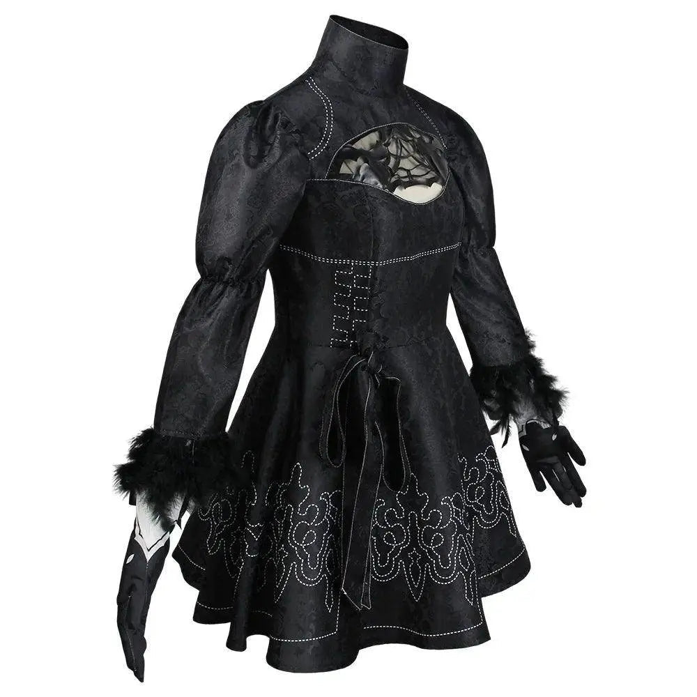 Nier Automata Cosplay Costume Yorha 2B sexy Outfit Game Figures Suit Women Role Play Costumes Girls Halloween Party Fancy Dress - Tophatter Daily Deals