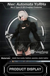 Nier Automata Cosplay Costume Yorha 2B sexy Outfit Game Figures Suit Women Role Play Costumes Girls Halloween Party Fancy Dress - Tophatter Daily Deals