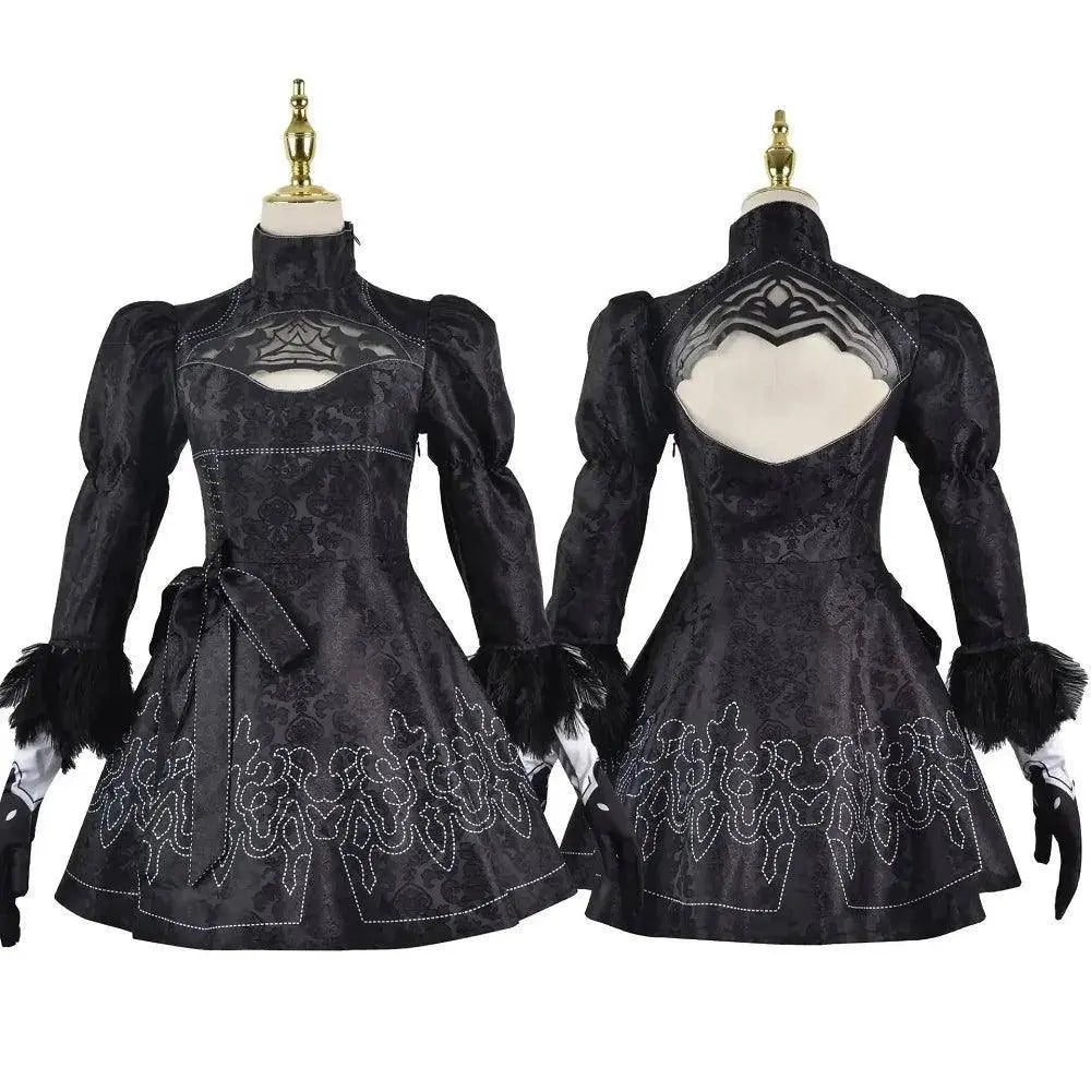 Nier Automata Cosplay Costume Yorha 2B sexy Outfit Game Figures Suit Women Role Play Costumes Girls Halloween Party Fancy Dress - Tophatter Daily Deals