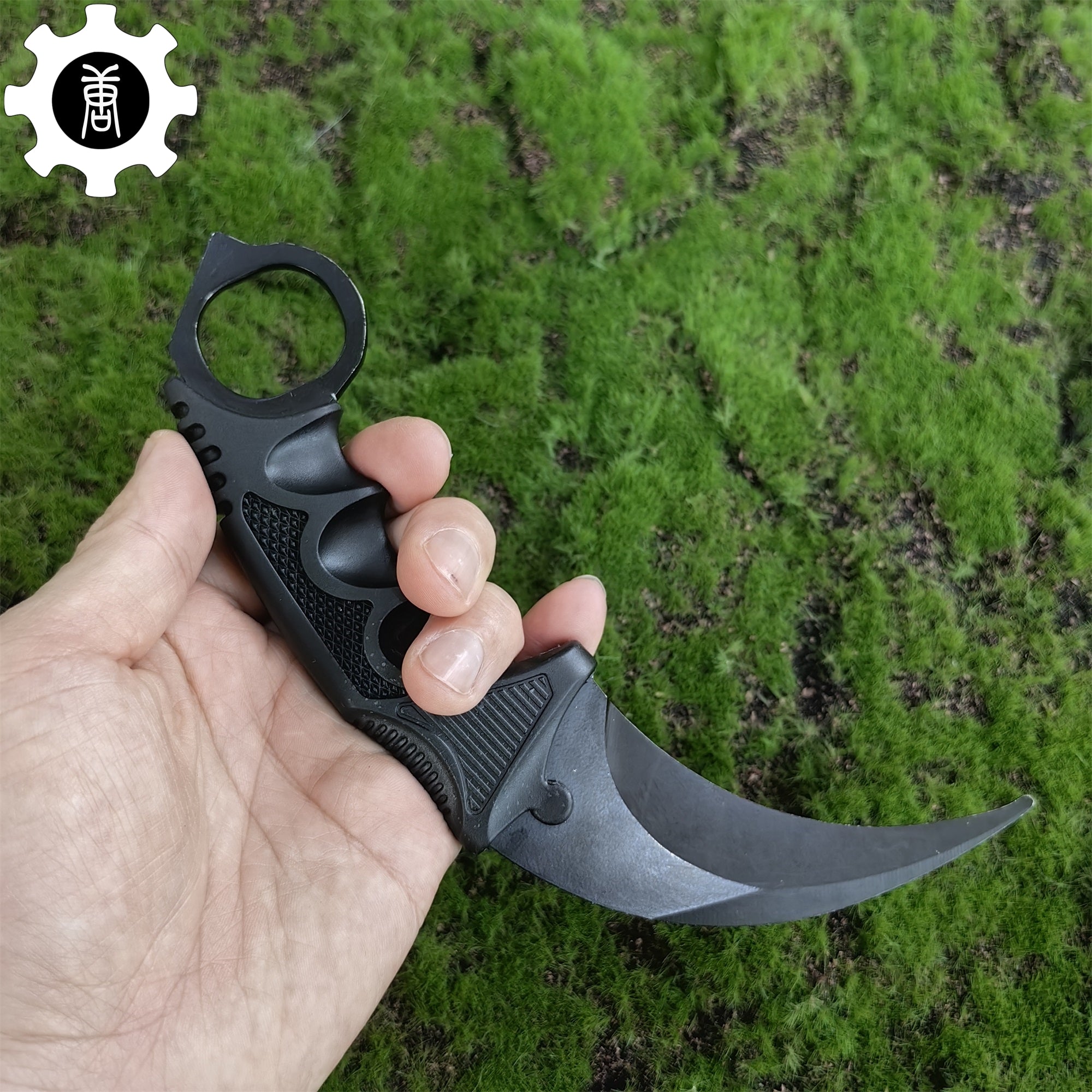 Night Skin Karambit & Balisong Black Weapon Case Blunt Blade Props - Tophatter Daily Deals