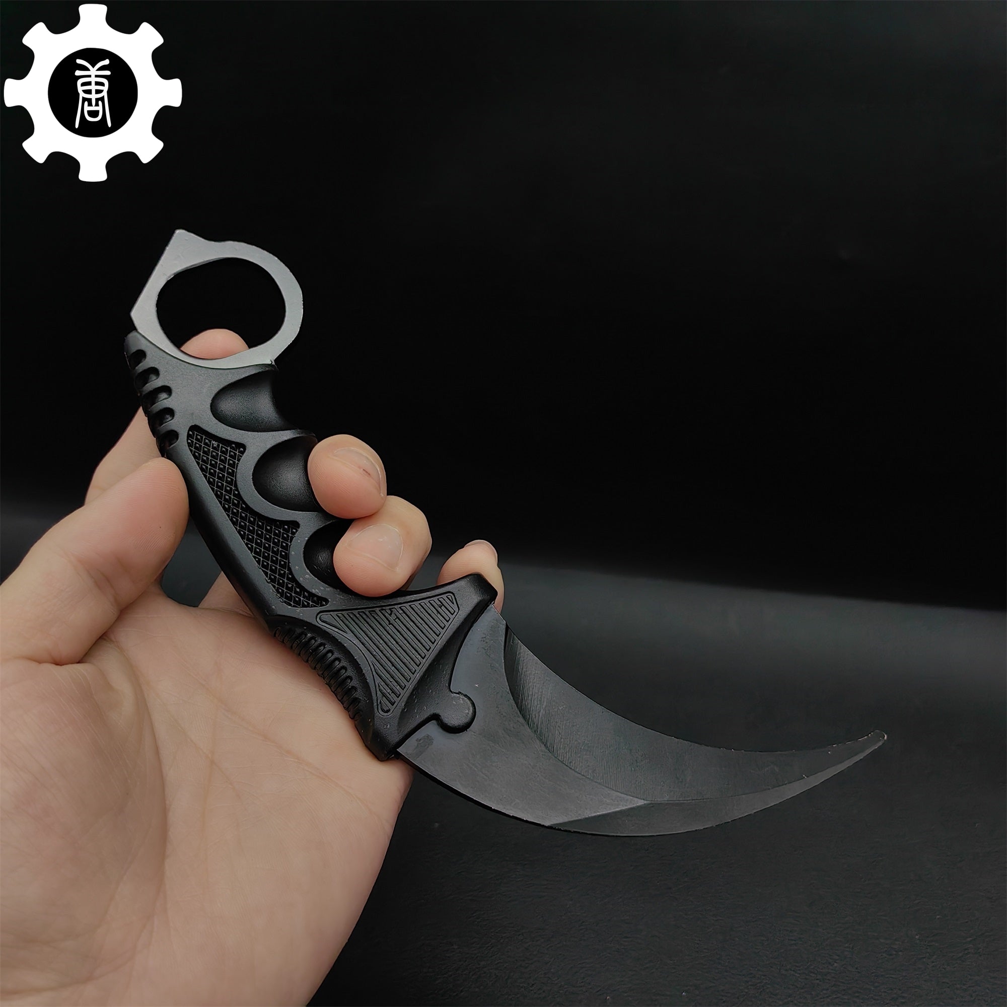 Night Skin Karambit & Balisong Black Weapon Case Blunt Blade Props - Tophatter Daily Deals