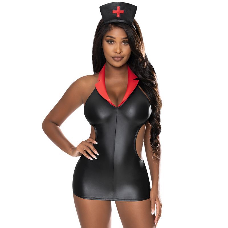 Night Nurse Costume with Cutouts and Headband Accessory > Clothes > Costumes > Womens - Tophatter Daily Deals
