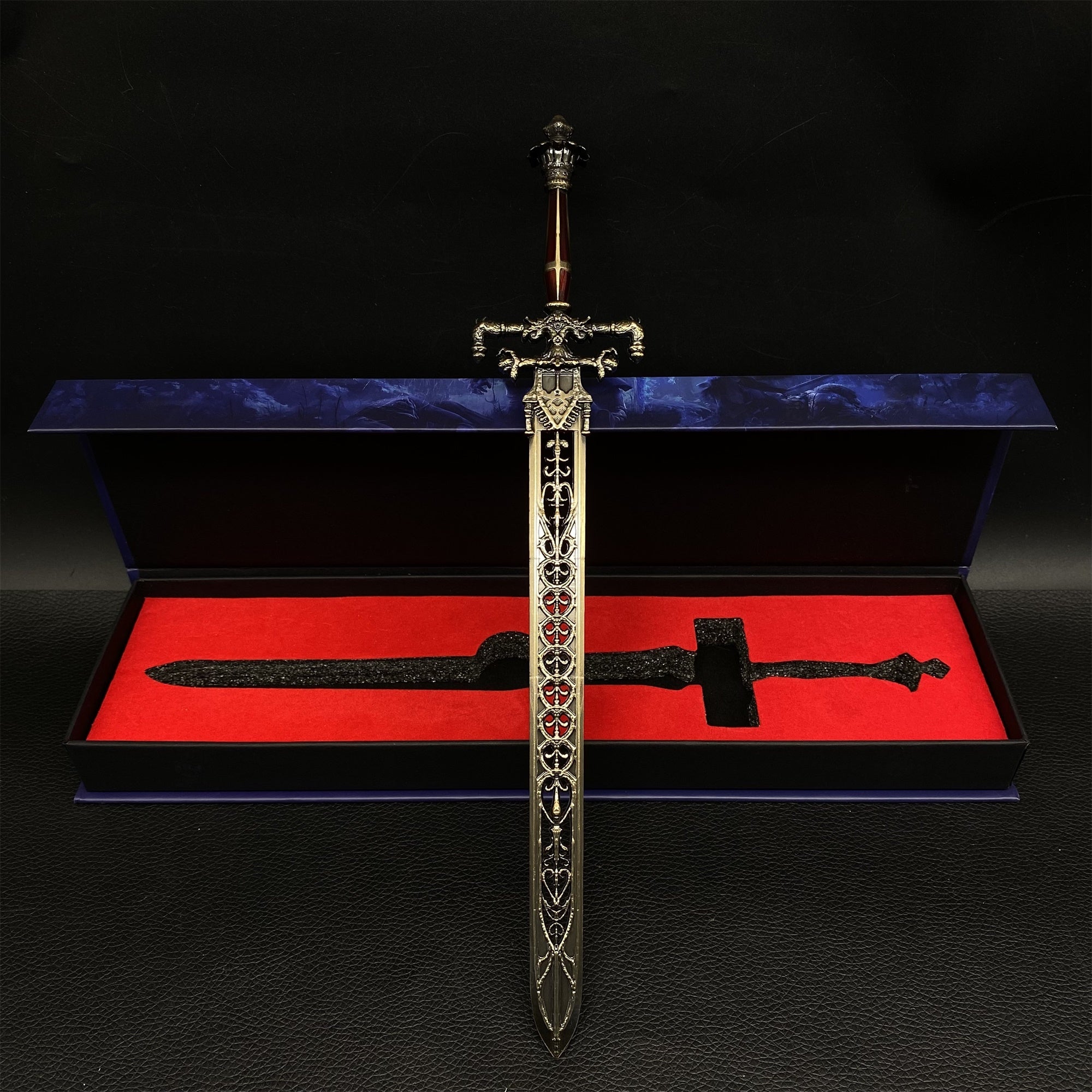 Night And Flame Sword Metal Miniature - Tophatter Daily Deals