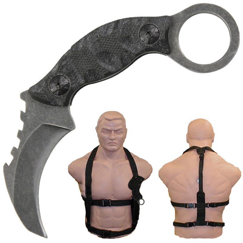 Nightstalker Full Tang Tactical Karambit Knife - TOPHATTER'S ARMORY DEALS Collectible Weapons - Tophatter Daily Deals