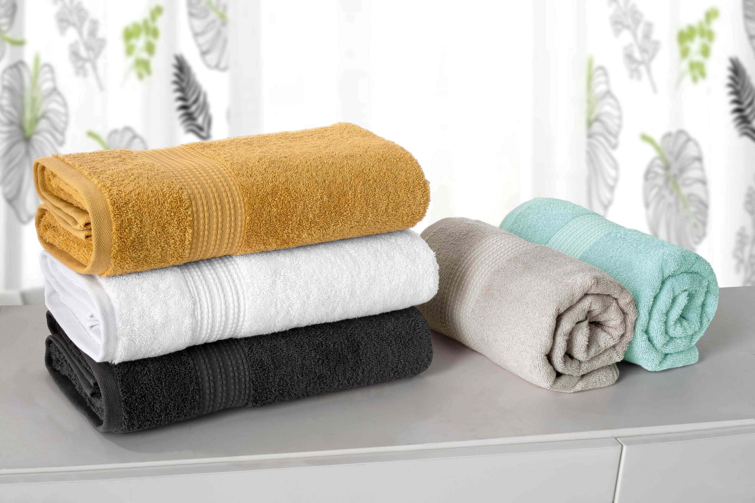 NINE WEST - GLARE PREMIUM LUXURY 6 PC BALE PACK TOWEL SET- 100% Turkish Cotton Bath Towel - Tophatter Daily Deals