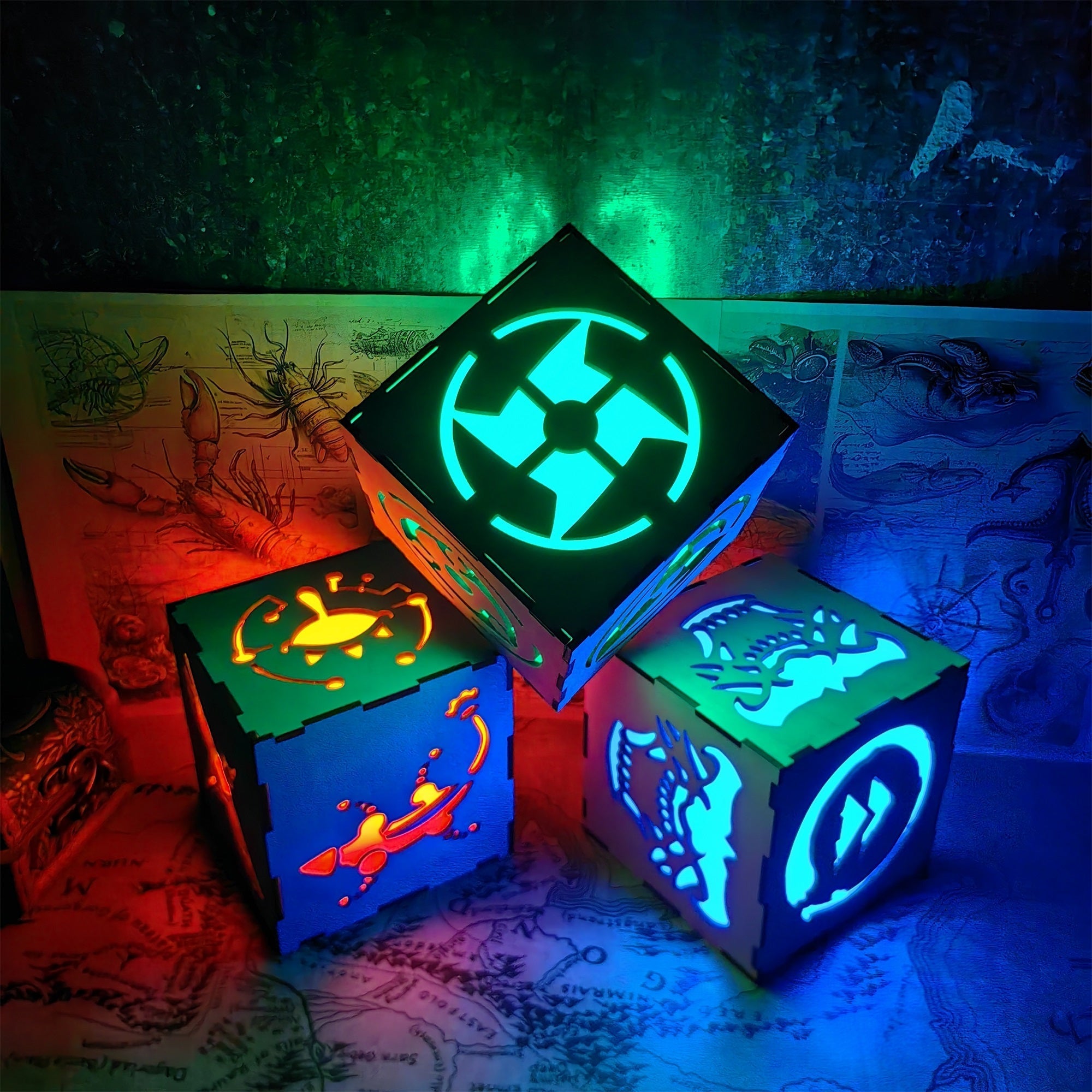 Ninja Eye Inspired Wooden Lantern Desk Decor - Tophatter Daily Deals